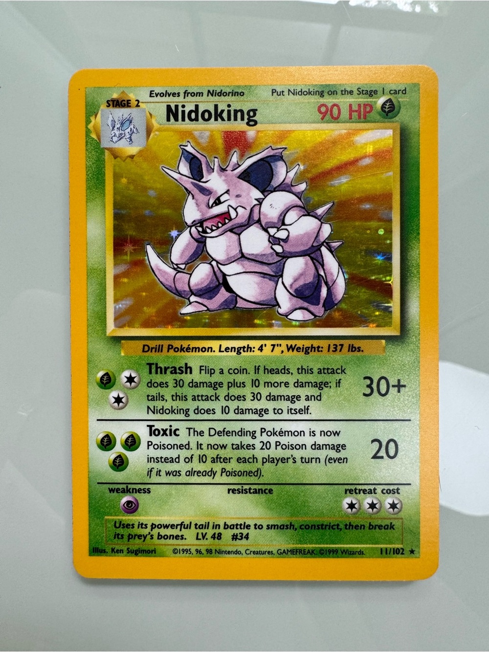 Nidoking Pokémon Card